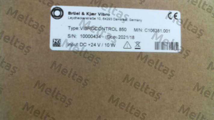 VIBROCONTROL 850 Bruel-Kjaer
