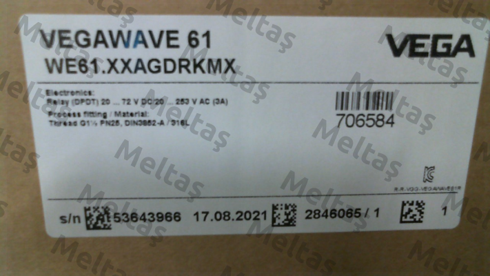 WE61.XXAGDRKMX / VEGAWAVE 61 Vega