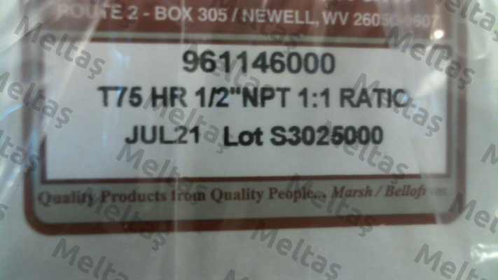 961-146-000 Type 75 HR Relay Bellofram