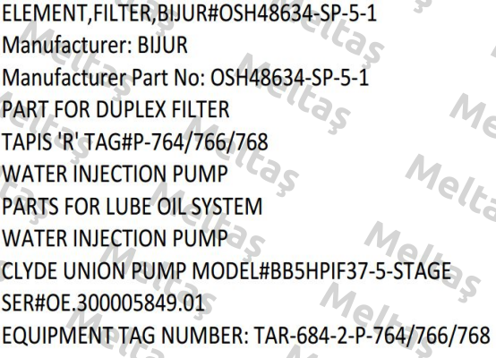 OSH48634-SP-5-1  Bijur Delimon