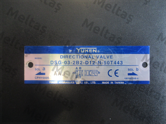 DSG-03-2B2-D12-N-50T443,obsolete,replacement by DSG-03-2B2-D12-N-50  Yuken