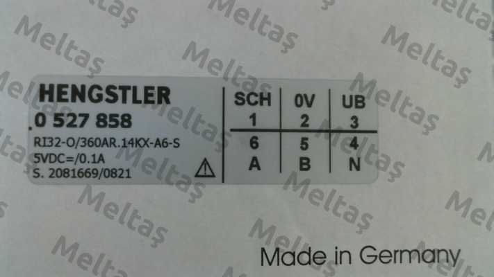 p/n: 0527858, Type: RI32-O/  360AR.14KX-A6-S Hengstler
