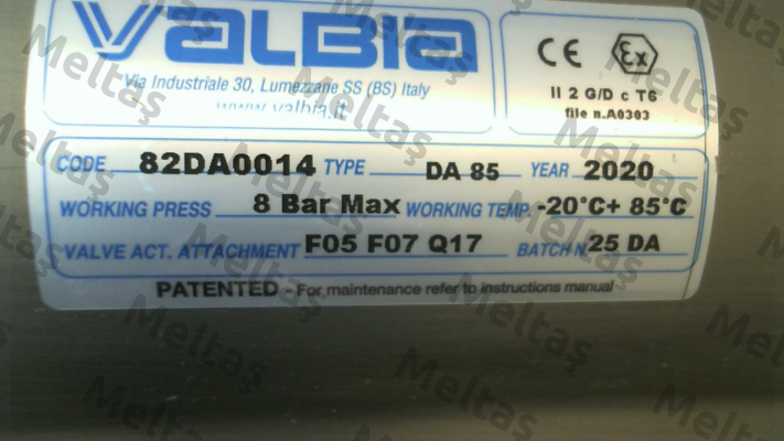 82DA0014 DA85 Valbia