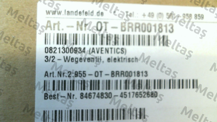 0821300934 / NL4-SOV-G012-SOE-CON-SS Aventics