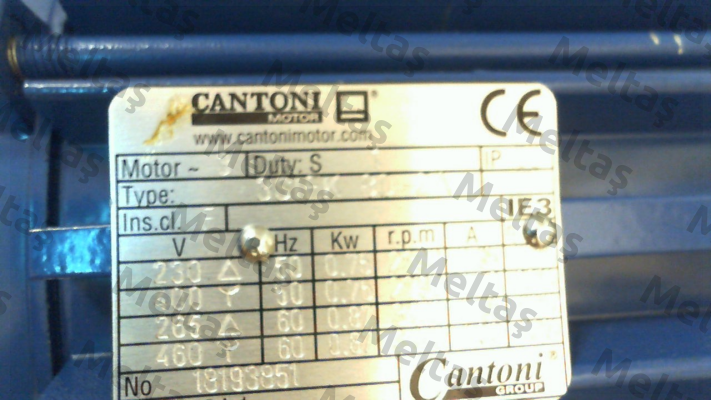 P/N: 1108A002425IE3, Type: 3SIEK 80-2A Cantoni