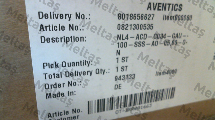 0821300535 (NL4-ACD-G034-GAU-100-SSS-AO-05) Aventics