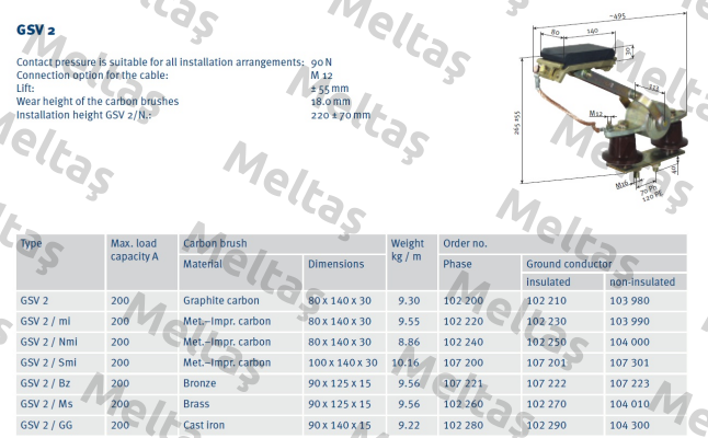 P/n: 0103990/01, Type: SA-GSV2/MI-PEU-A120L40-34 Vahle