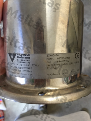 KIT.BPFP94.65.7  Valvole Hofmann