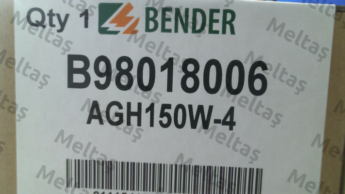 Nr. B98018006 Type AGH150W-4 Bender