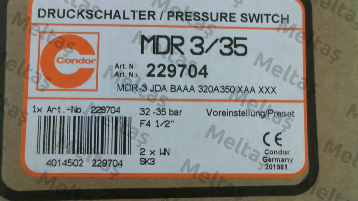 229704 MDR 3/35 Condor
