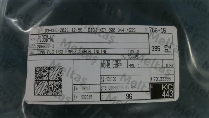 206837-1 TE Connectivity (Tyco Electronics)