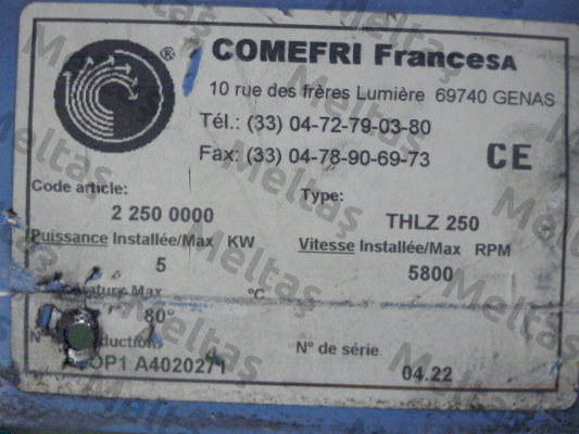 THLZ 250 (22500000) Comefri