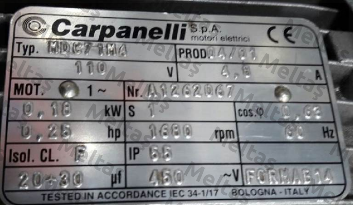 Typ MDC71a4 (MDC71M4)  Carpanelli