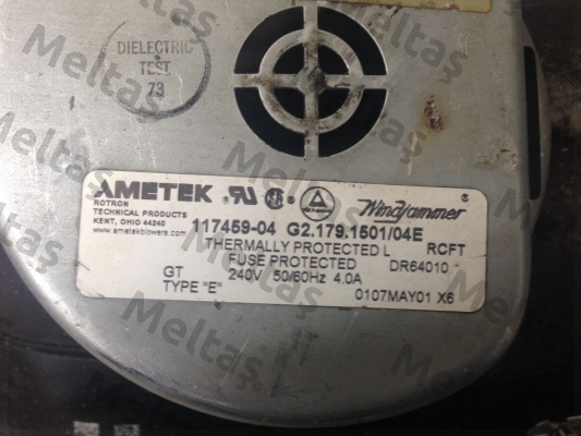 117459-04 G2.179.1501/04E Ametek Windjammer