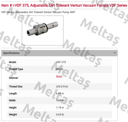 I-VDF 375 VACCON