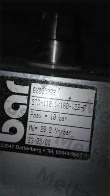 GTD-110.1/180-V22-F  bar