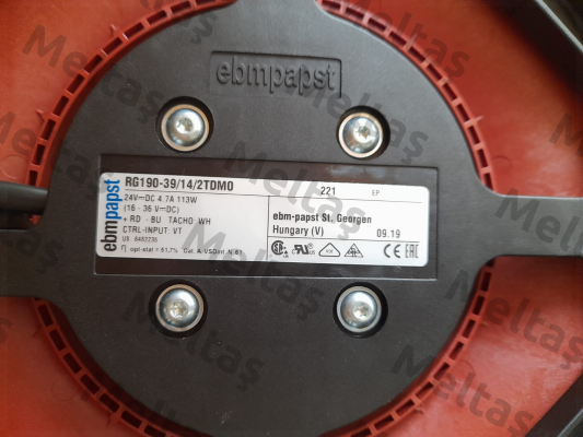 RG190-39/14/2TDMO-221 EBM Papst