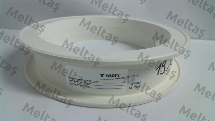 WX6000 / sealing element of EPDM white suitable for DKZ110 DN 200 Warex