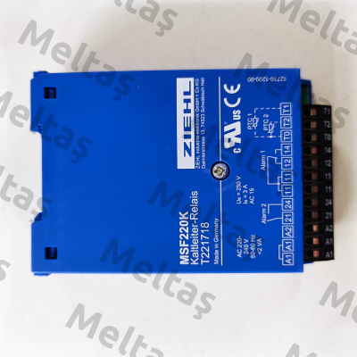 P/N: T221718 Type: MSF220K Ziehl
