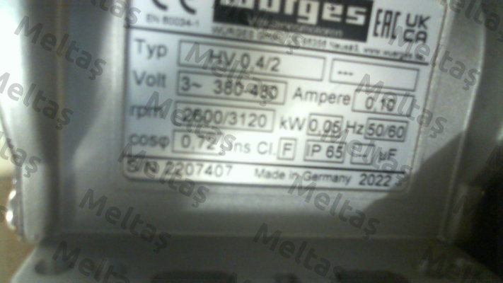 HV 0,4/2 380-480V 50/60Hz / 82060 Wurges