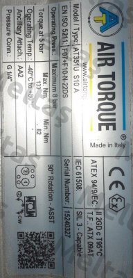 SC00220-6UF07F1022AZ / 1HE31A6-GS22E Air Torque