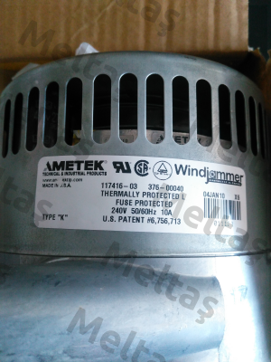 AMETEK 117416-03  Ametek Windjammer