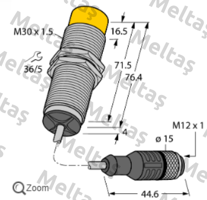 NICS-M30-IOL2P8-0,3-RKC4.4T Turck