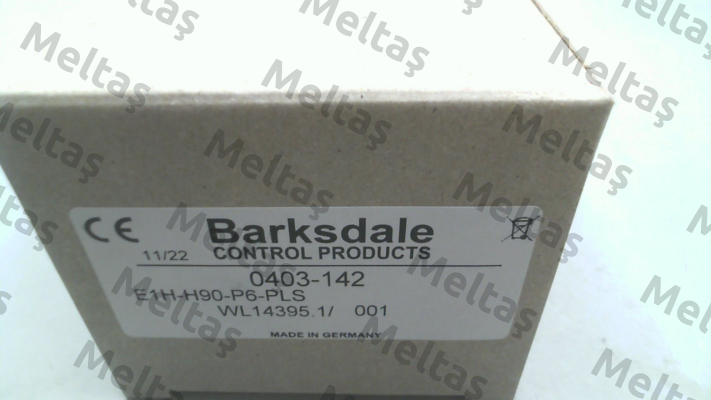 p/n: 0403-142 type: E1H-H90-P6-PLS Barksdale
