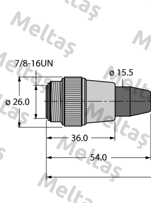 RSV-RKV-FBY49OG-85M/5D Turck