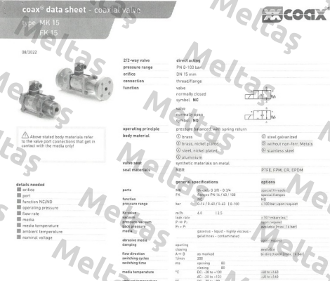 MK 15 NC Coax