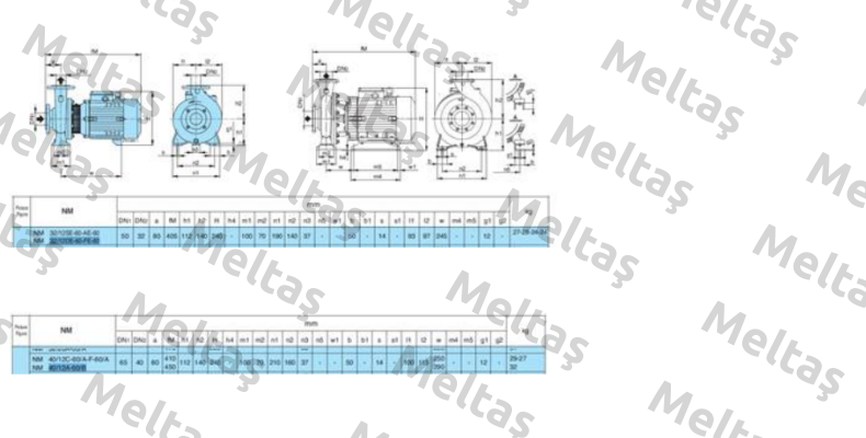 NM 32/12 FE-60 380V-60Hz R3-X7X72Z7  Calpeda
