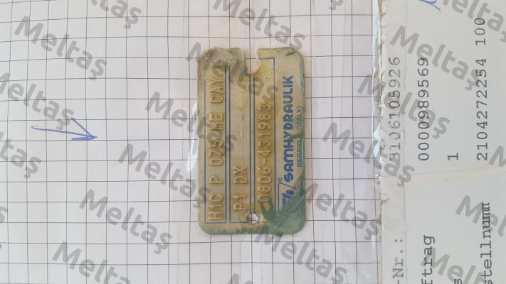 H1C P 075 HE CAY P1 DX / 0806-431983 - obsolete, replaced by SH11C P 075 ME OD CAY FP2 DX V  Brevini