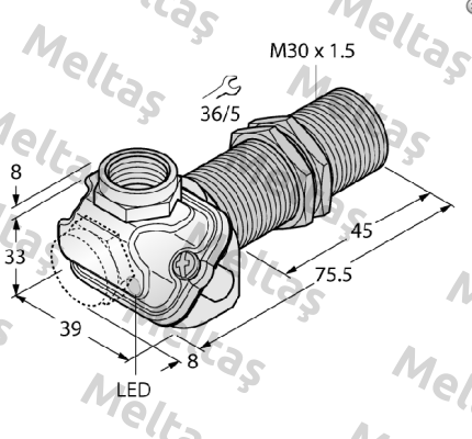 BI10-EM30EE-AP50X 15M Turck
