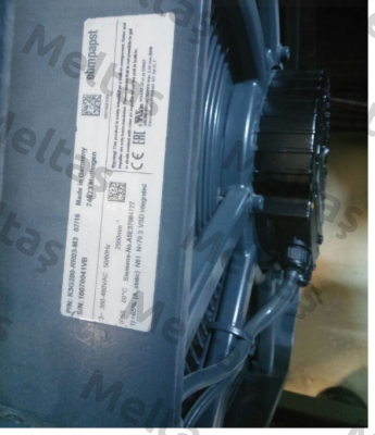 P/N: K3G280-RR03-M3 07/16 S/N: 16070041VB  EBM Papst