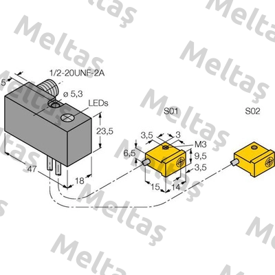 NI2-Q9.5-ADZ32-0.1-FSB5.4X4/S304 Turck