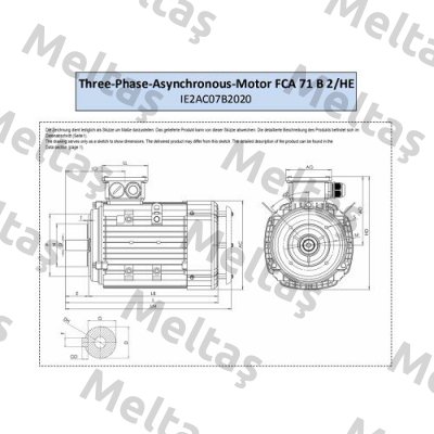 FCA 71 B 2 /HE AC Motoren