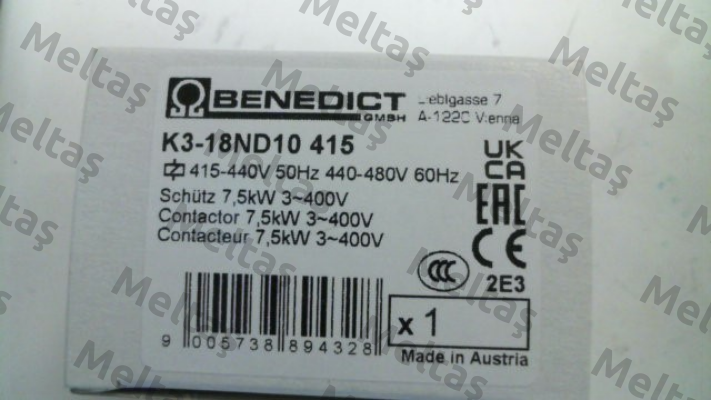K3-18ND10 415 Benedict