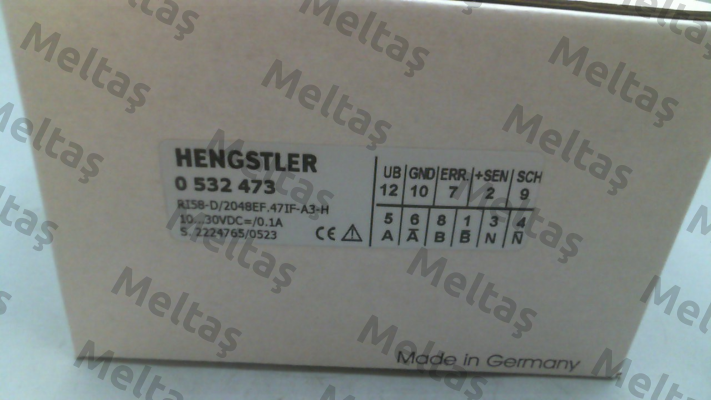 p/n: 0532473, Type: RI58-D/ 2048EF.47IF-A3-H Hengstler