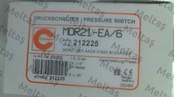 Part. No. 212225 / type: MDR-21 DEA AACA 015A030 XAA XXX Condor