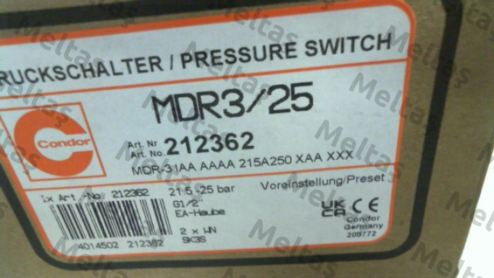 MDR 3/25  272885 Condor