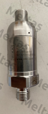 Model: S 20 / PN: 48698772 Wika