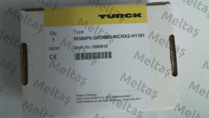 p/n: 1590910, Type: RI360P0-QR24M0-INCRX2-H1181 Turck