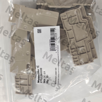 P/N: 2751090000, Type: SEP 3C 2.5 Weidmüller