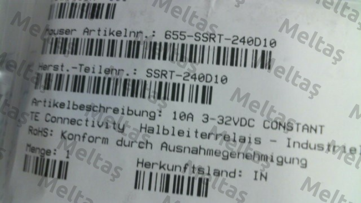 SSRT-240D10 TE Connectivity (Tyco Electronics)