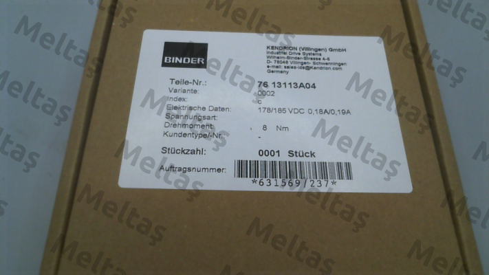 76 13113 A04 Binder