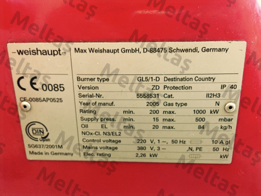 601150 Weishaupt